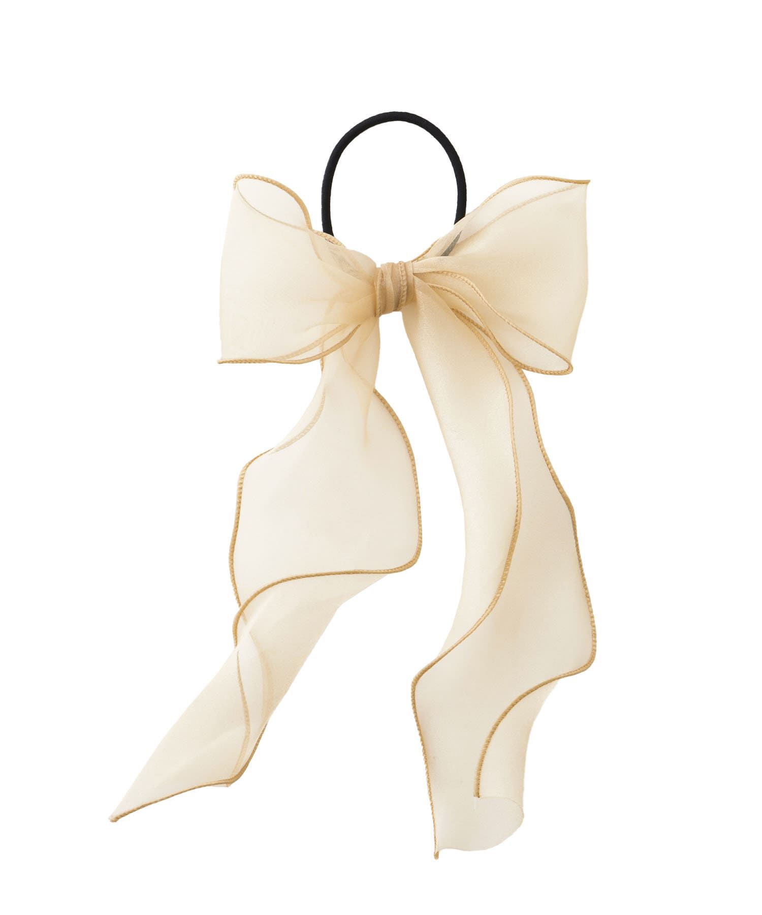 日本 Lattice - 夢幻立體蝴蝶結髮圈-黑籃