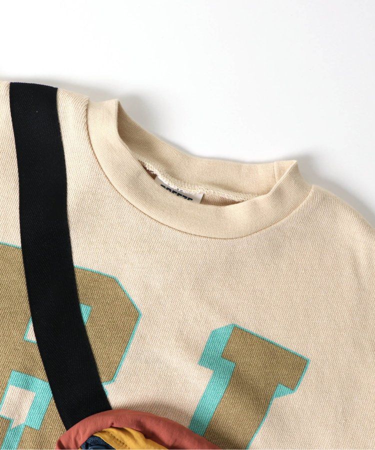 日本 BREEZE - 率性立體小包設計長袖上衣-紫x黑