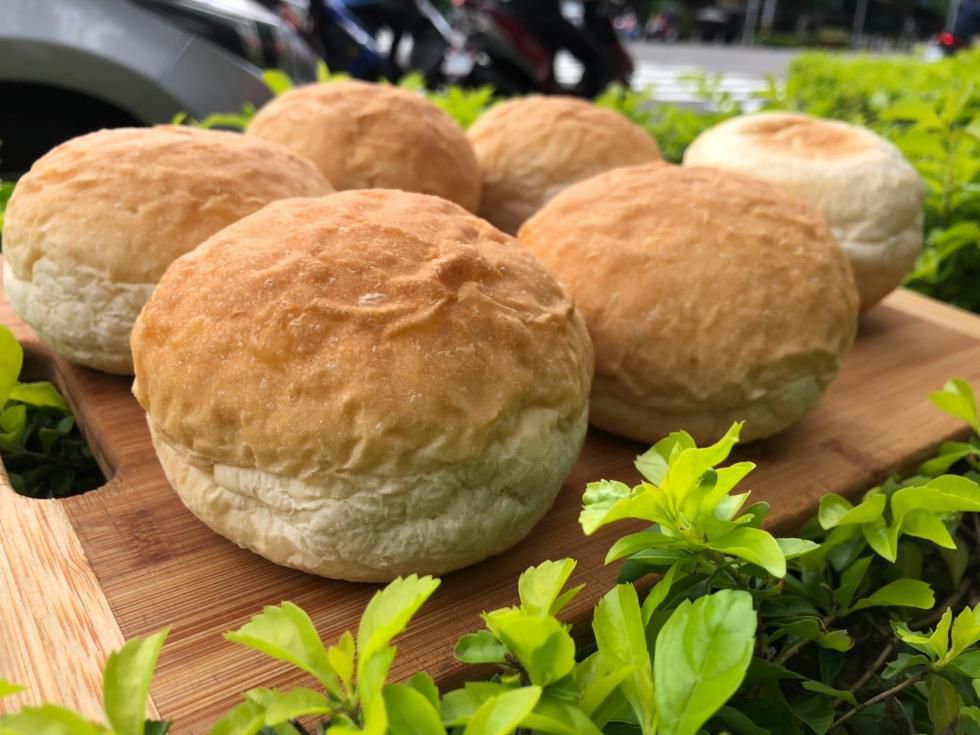 熱樂煎 - 英式超大顆圓形法國麵包(純手工製作/蛋奶素)-約80g/包