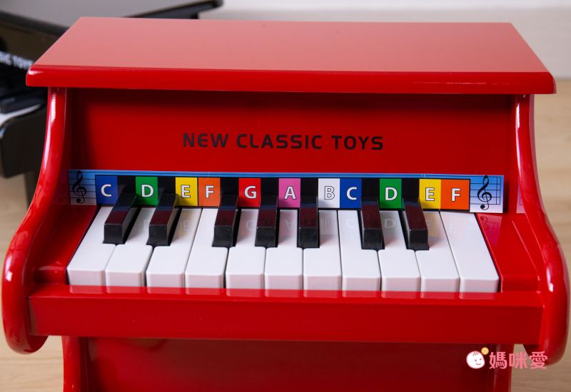 荷蘭 New Classic Toys - 幼兒18鍵鋼琴玩具-純淨白