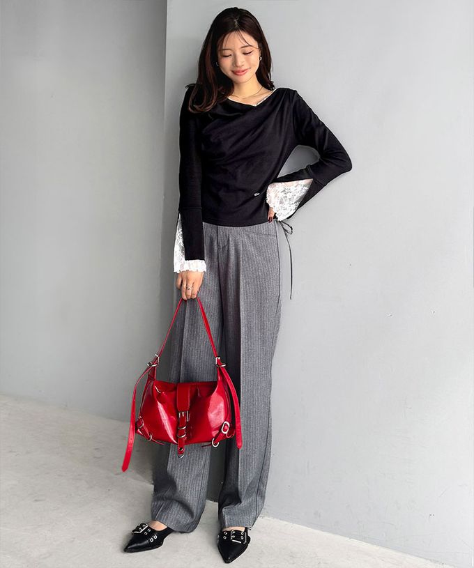 日本 Classical Elf - 蕾絲皺摺美型喇叭袖上衣-象牙