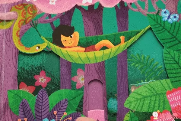 森林王子-好奇寶寶推拉搖轉書