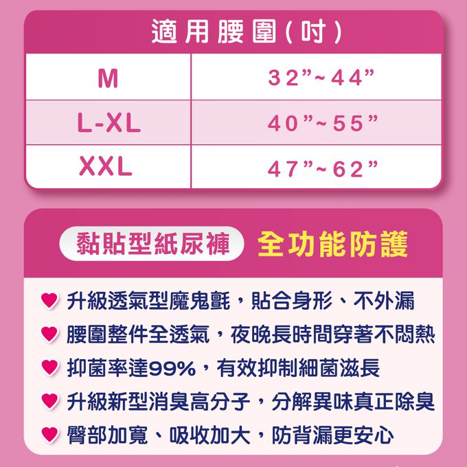 包大人 - 成褲全功能防護 L-XL (13片X6包/箱)