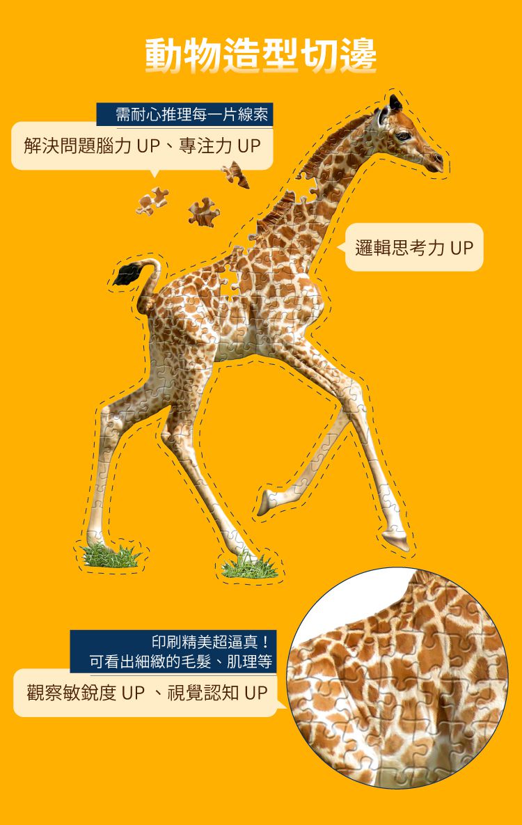 Madd Capp - I AM 動物拼圖-100,我是長頸鹿