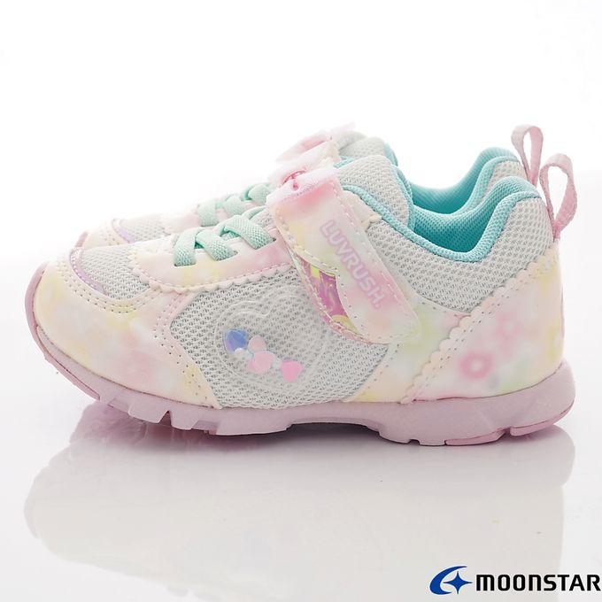 Moonstar日本月星 - 月星LV系列甜心運動款(中大童段)-運動鞋-白