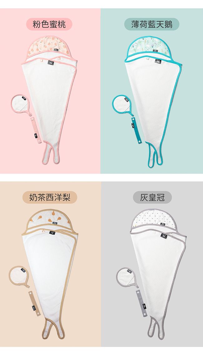 韓國 Friendaddy - 冰淇淋多功能嬰兒浴巾 - 黃色水果