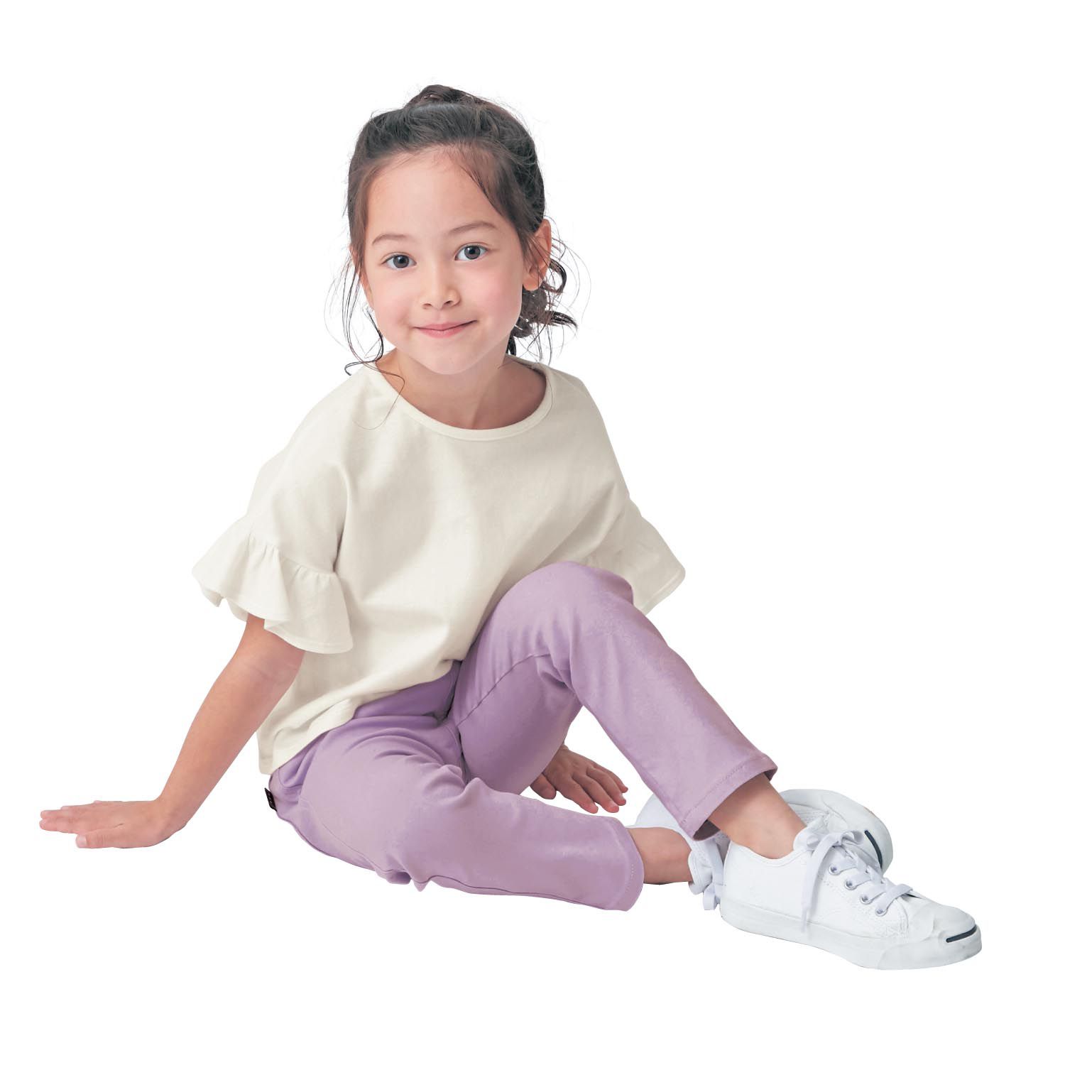 日本千趣會 - GITA 高彈性好動直筒口袋長褲-薰衣草