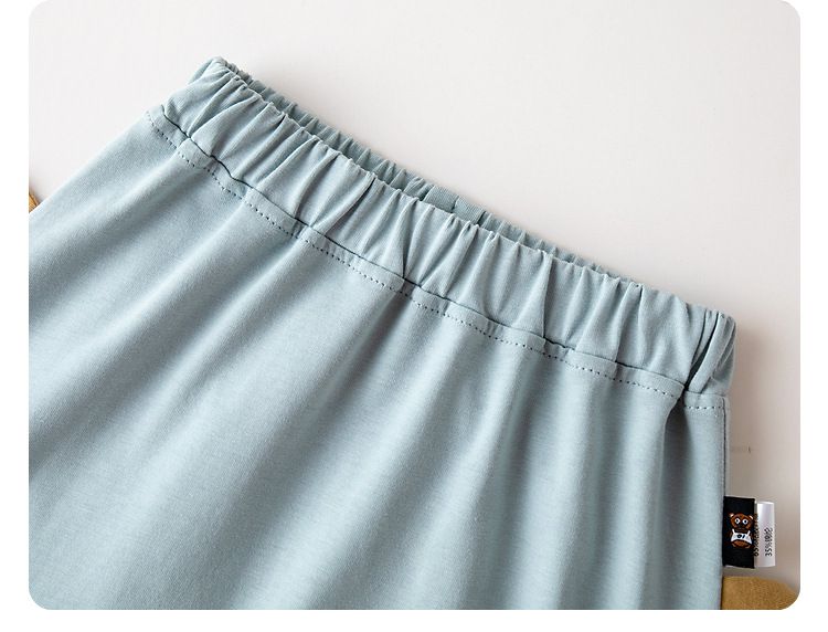 Q萌腰鬆緊短褲-熊貓-黃色