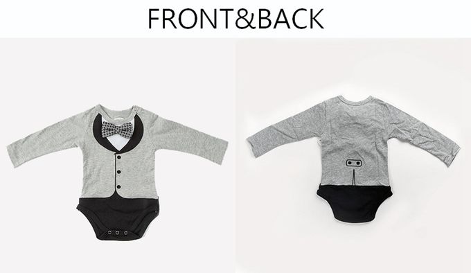 美國Frenchie MC - 男嬰連身衣-長袖-貝嗑漢