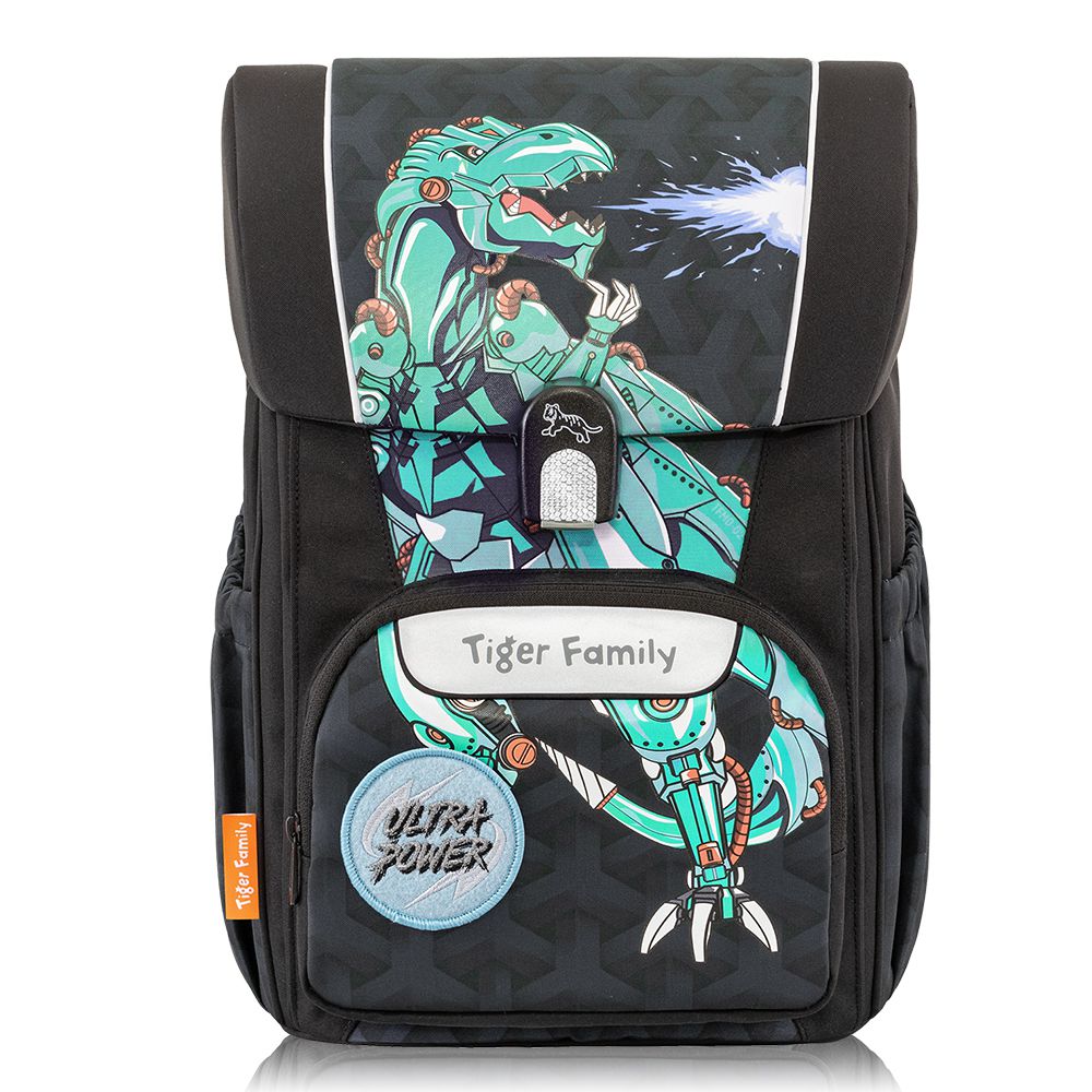 飛躍超輕量護脊書包Pro 2S -機甲恐龍-(贈品：文具2件(便當袋+鉛筆盒)-外太空)-花色送完以其他樣式替代 不另行通知