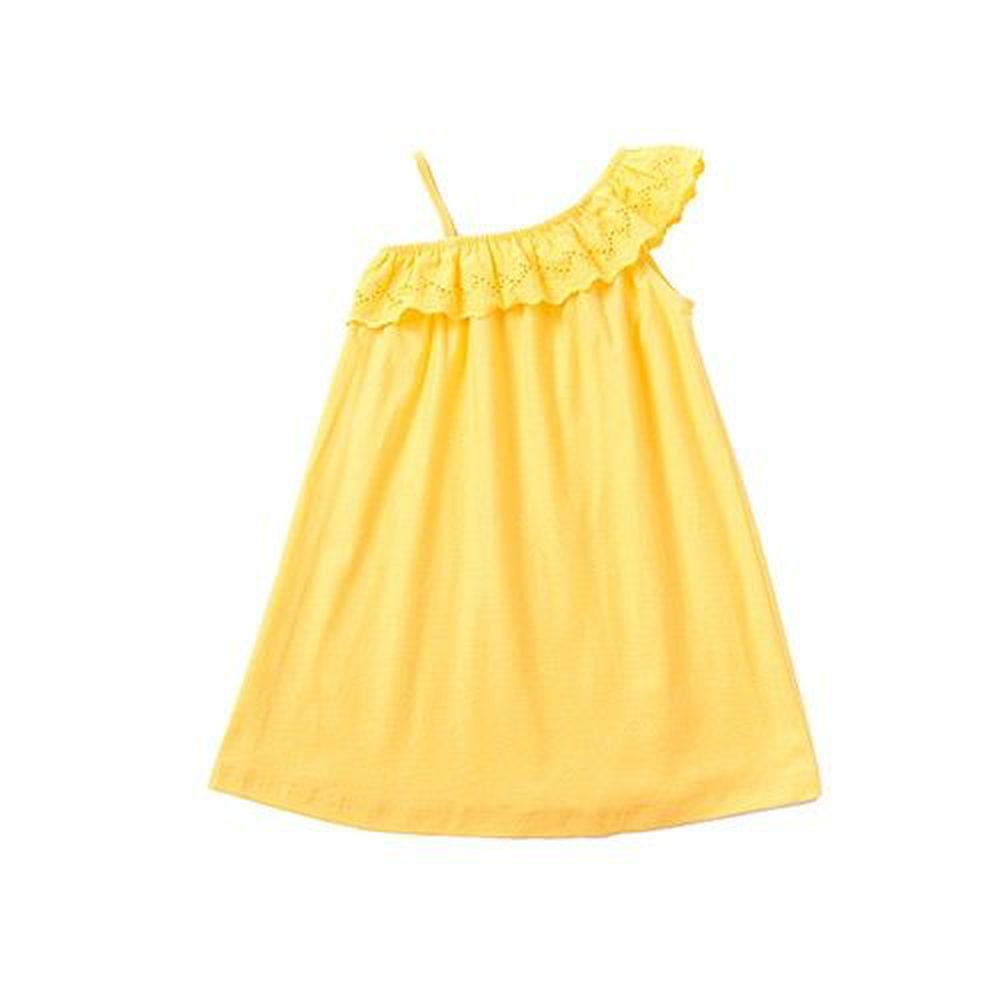 Marguerite - 黃色斜肩洋裝-黃色