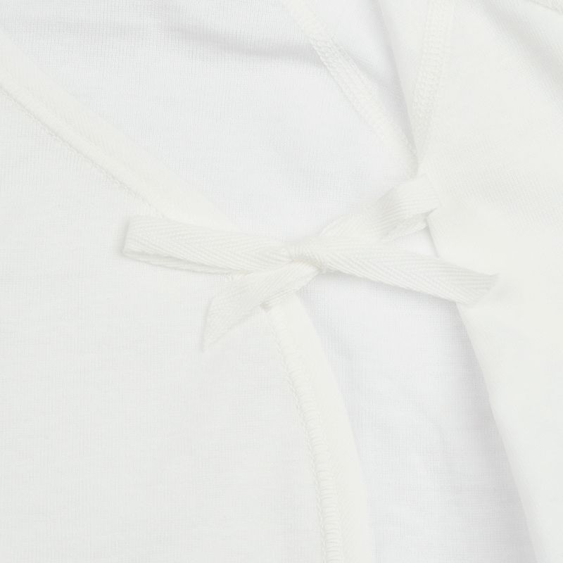 akachan honpo - 新生兒內衣6件組-短袖・7分袖-淺藍色 (50～60cm)