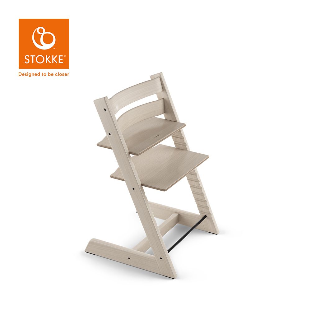 Stokke - 挪威 Tripp Trapp 成長椅經典櫸木系列-水洗白