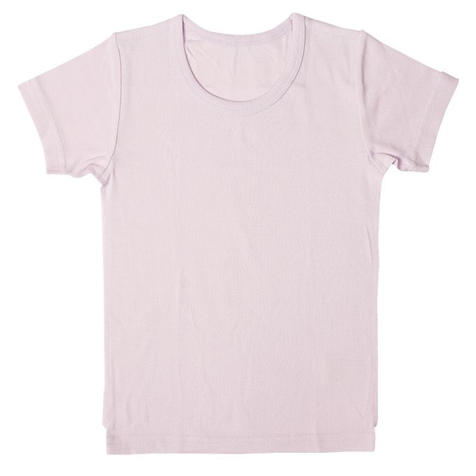 akachan honpo - 短袖圓領速乾上衣-2件組 化妝品-紫色