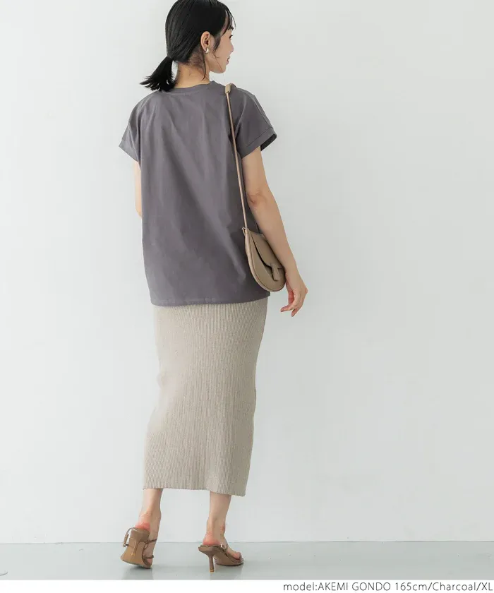 日本 COCA - 100%美國棉厚磅短袖上衣-V領-白