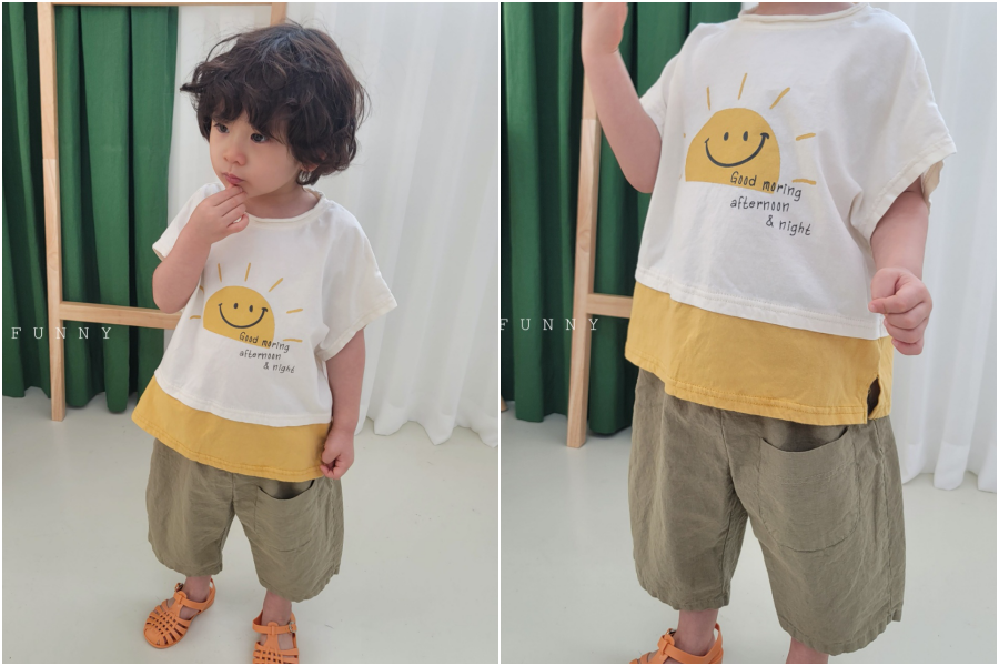 韓國 The Funny - 太陽公公純棉T-灰