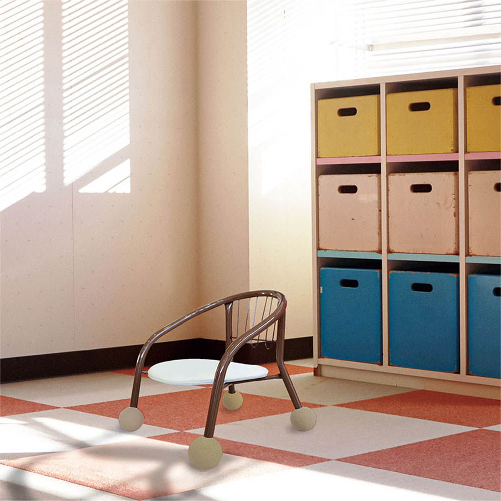 豆子椅圓形腳套-淺卡其色