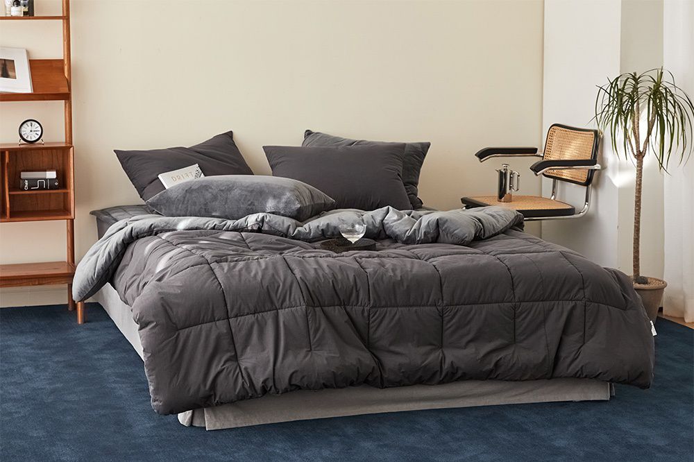 韓國 Maatila - 可水洗刷毛高密度60支棉棉被-芝麻拿鐵