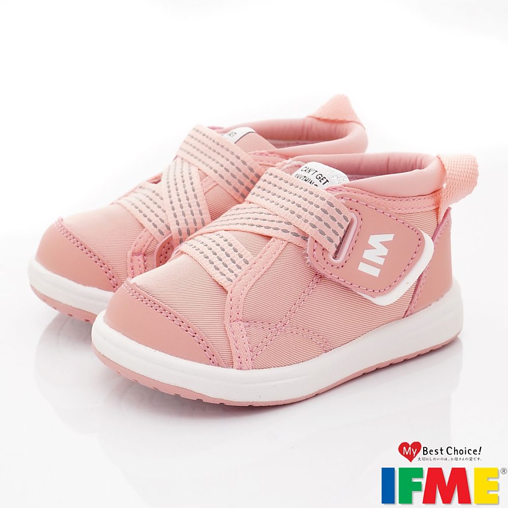 日本IFME - 護踝寶寶機能學步鞋-IF20-330601粉紅(寶寶段)-學步鞋-粉紅