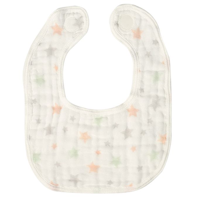 akachan honpo - 6層棉紗圍兜3件組-白色 (70~95cm)