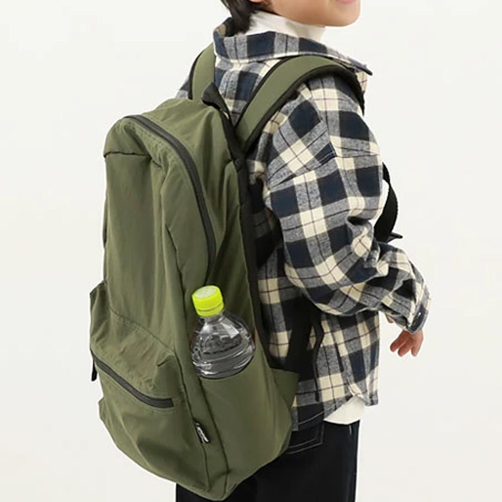 日本 devirock - 飽和色輕量舒適休閒背包-橄欖綠 (約28x37x12cm)