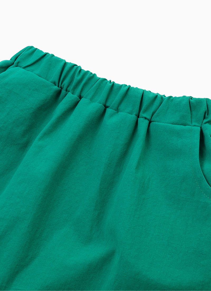 韓國 OZKIZ - 細條紋綠暴龍套裝-綠X卡其