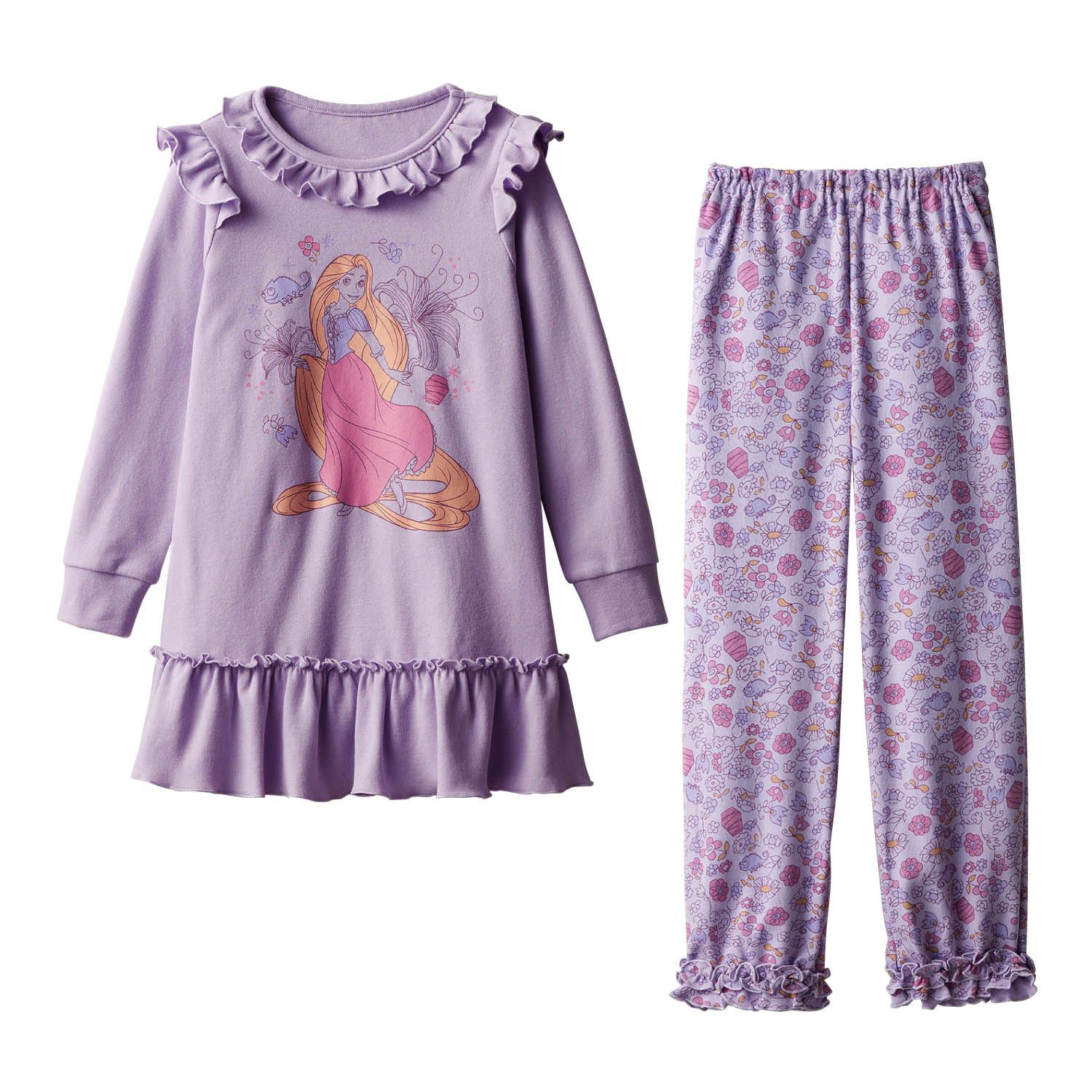 日本千趣會 - 迪士尼 荷葉摺邊角色印花家居服/睡衣-粉橘