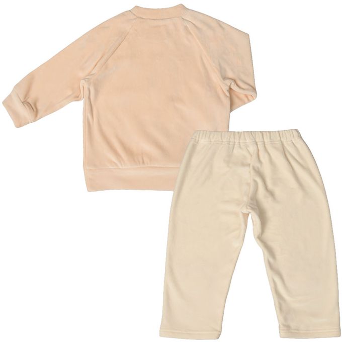 akachan honpo - 長袖軟綿彈性家居服-粉紅色