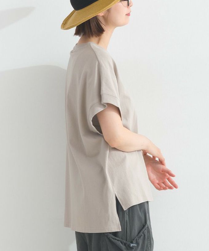 日本 Lupilien - 16OE天竺棉 貓咪印花短袖上衣-炭灰