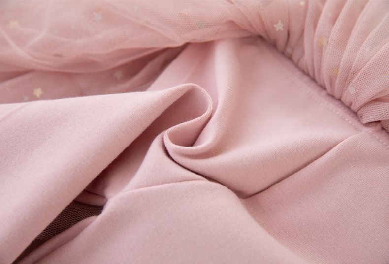 FANMOU - 假兩件亮片紗裙褲裙-星星亮片-黑色