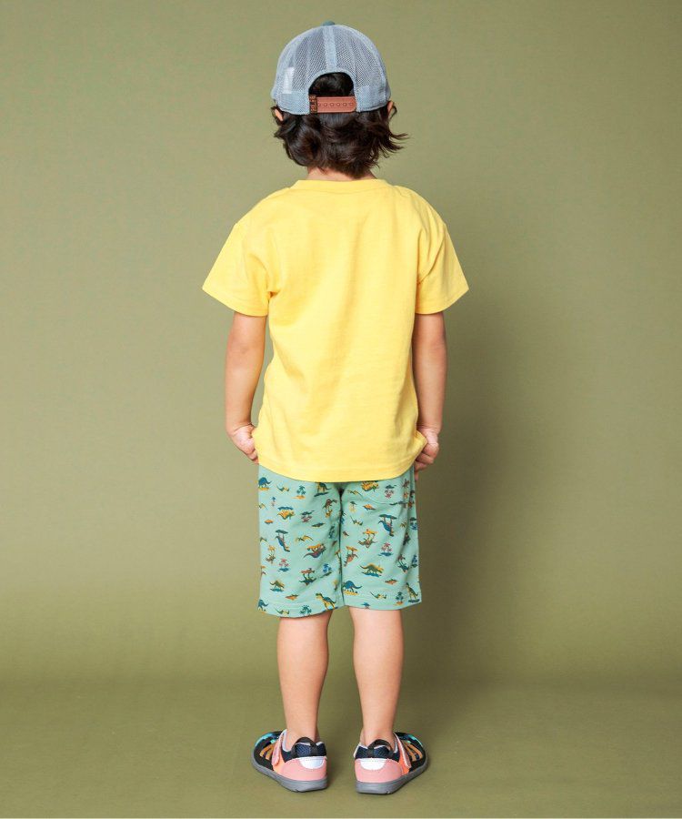 日本 BREEZE - 美式休閒風印花短袖上衣-GOOD DAY-檸檬黃