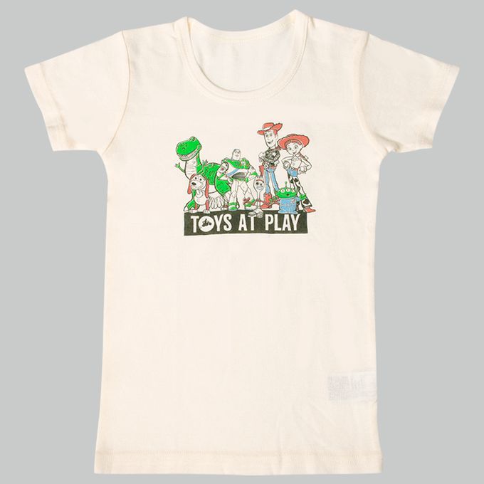 akachan honpo - 圓領短袖T恤2件組-玩具總動員-米白色