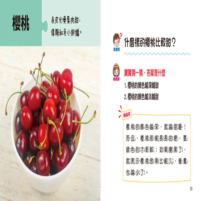 寶寶好奇問媽媽：營養的蔬菜水果(附QRcode)