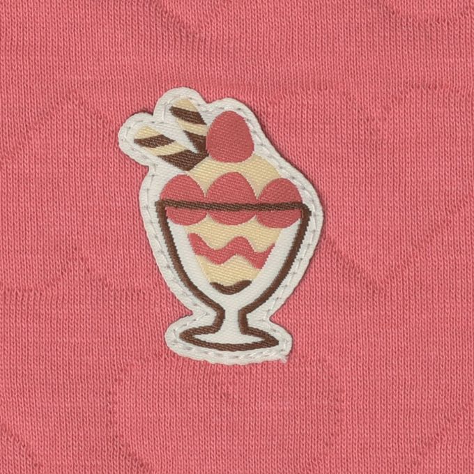 akachan honpo - 長袖鋪棉套頭家居服-聖代-紅色