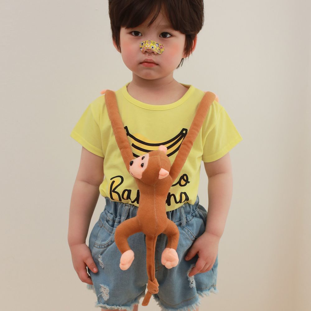 韓國 Coco Rabbit - 猴子娃娃香蕉T-黃