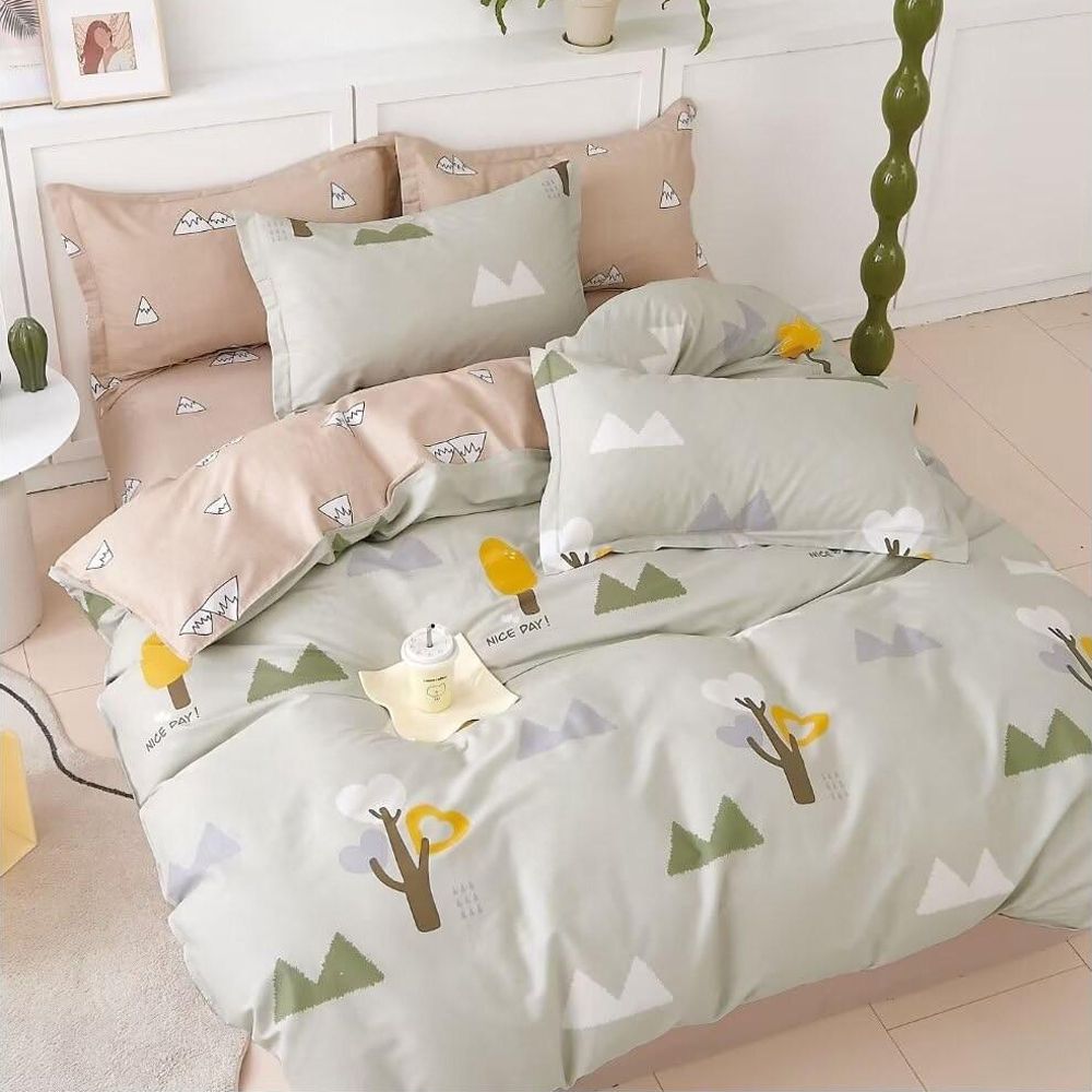 台灣製 極致純棉寢具組-林默-單人兩件式床包組