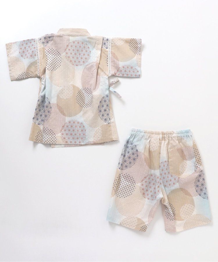 日本 apres les cours - 季節限量！清新可愛二件式甚平-彩虹西瓜-米白