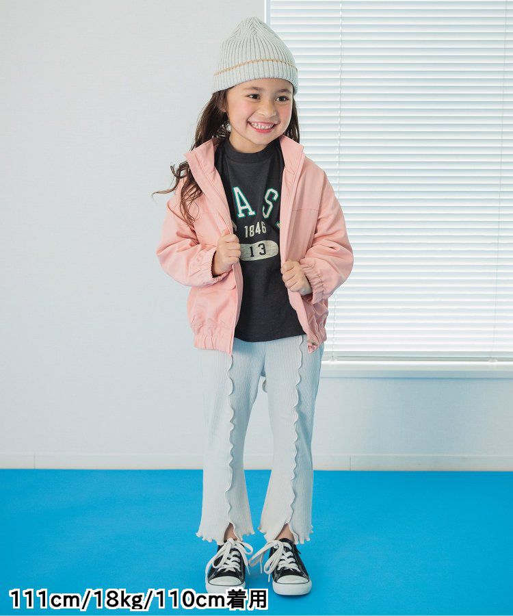 日本 BREEZE - 美式復古風長袖大學T-粉紅