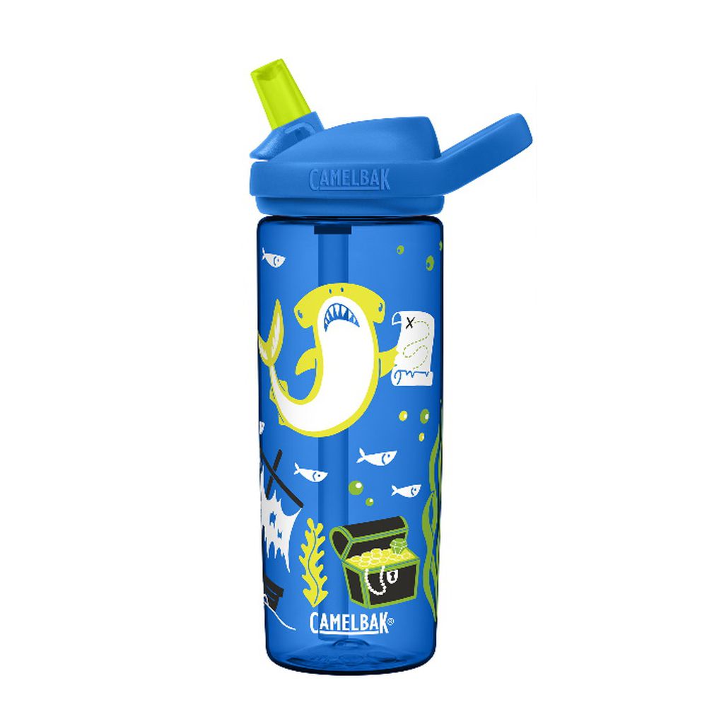 CamelBak - EDDY+ 兒童吸管運動水瓶-尋寶鯊魚-600ML