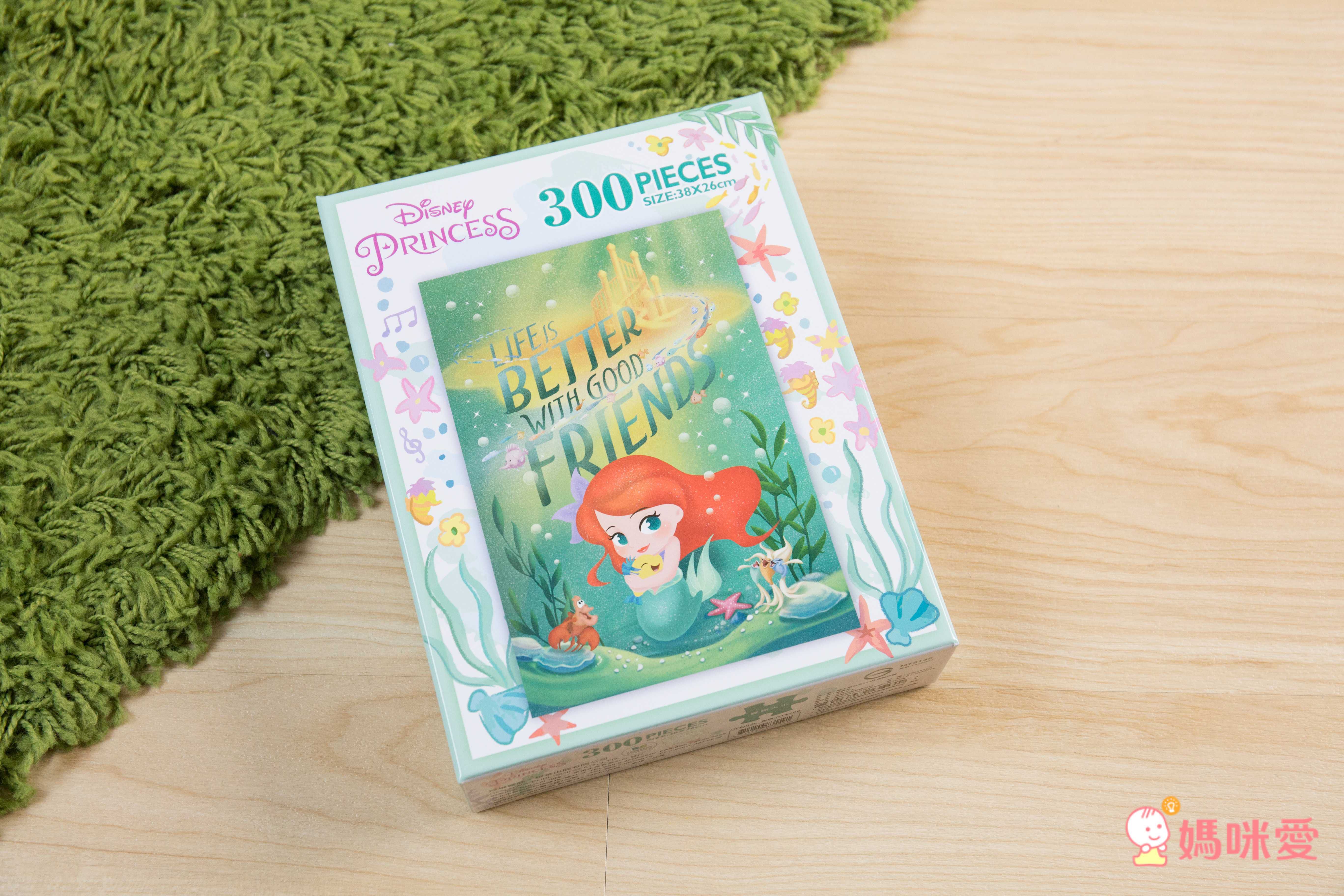 迪士尼公主300片盒裝拼圖─-小美人魚(L)