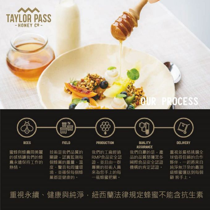 壽滿趣 - TaylorPass紐西蘭活性麥蘆卡蜂蜜 UMF5+-250公克