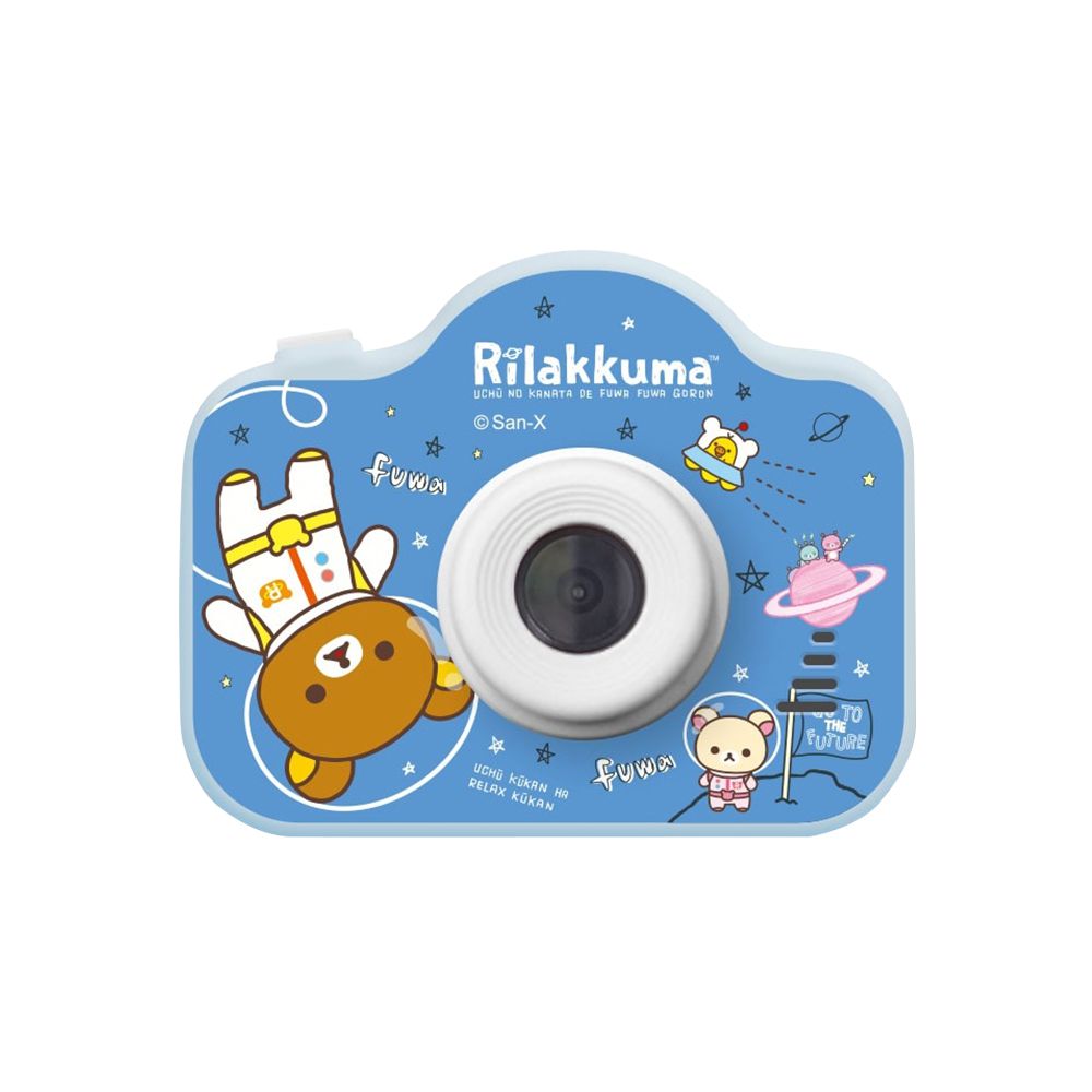 Rilakkuma 正版授權 兒童數位相機-太空星球/藍色 (送32GB記憶卡) (單入)