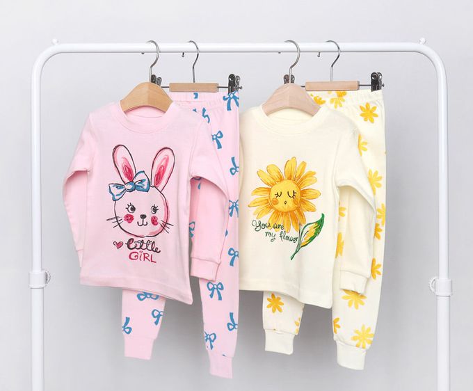 韓國 Mellisse - 韓製30支純棉柔軟長袖家居服-溫暖向日葵