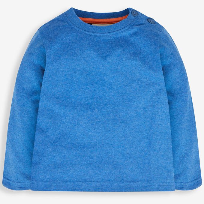 英國 JoJo Maman BeBe - 幼/兒童100%純棉長袖上衣 2 件組(可當內搭)-火箭