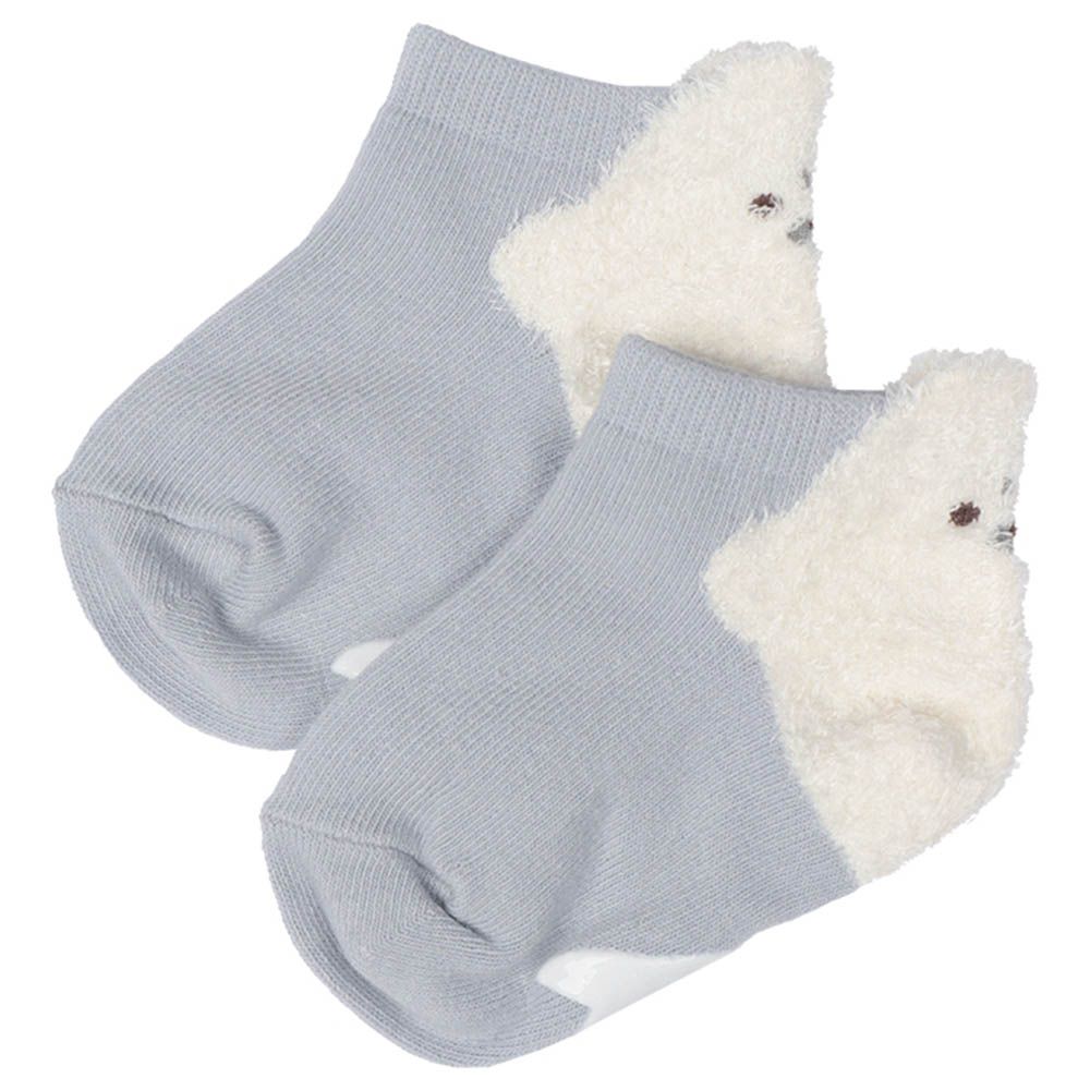 造型襪-腳後跟海豹-灰色 (9~14cm)