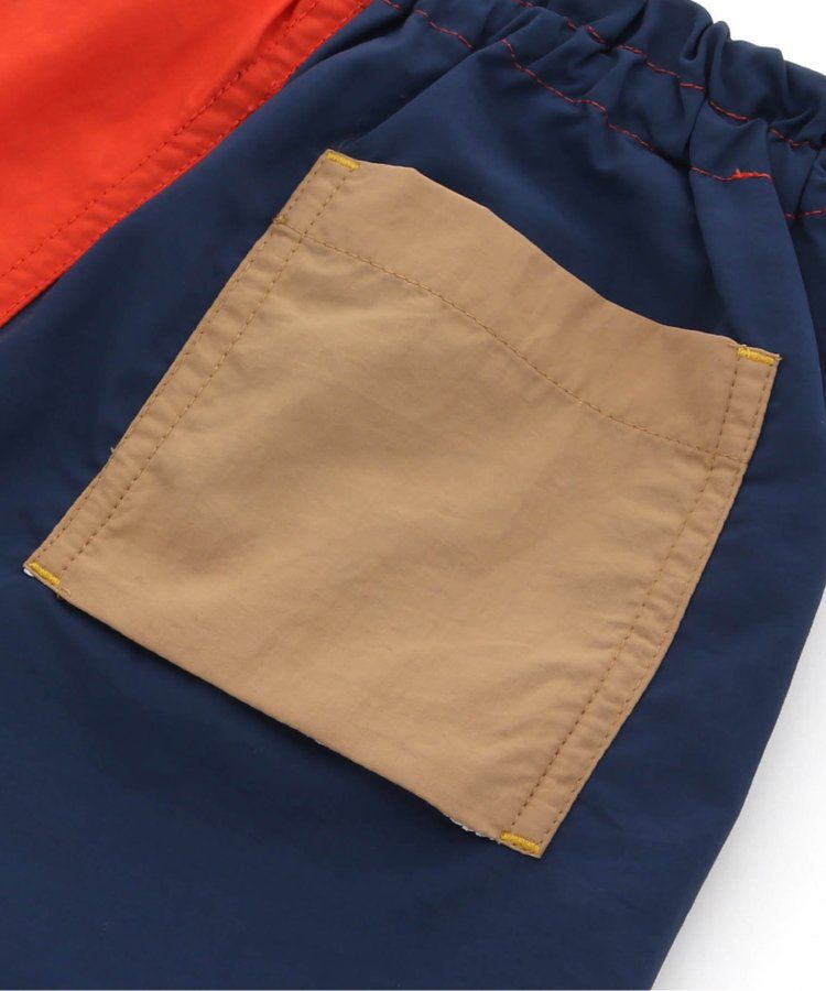 日本 BREEZE - 水陸二用百搭logo裝飾短褲-寶石綠