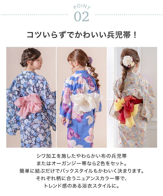 日本 Catherine Cottage - 夢幻2way純棉兵兒帶浴衣(可當洋裝)-紫陽花與蝶-粉黃