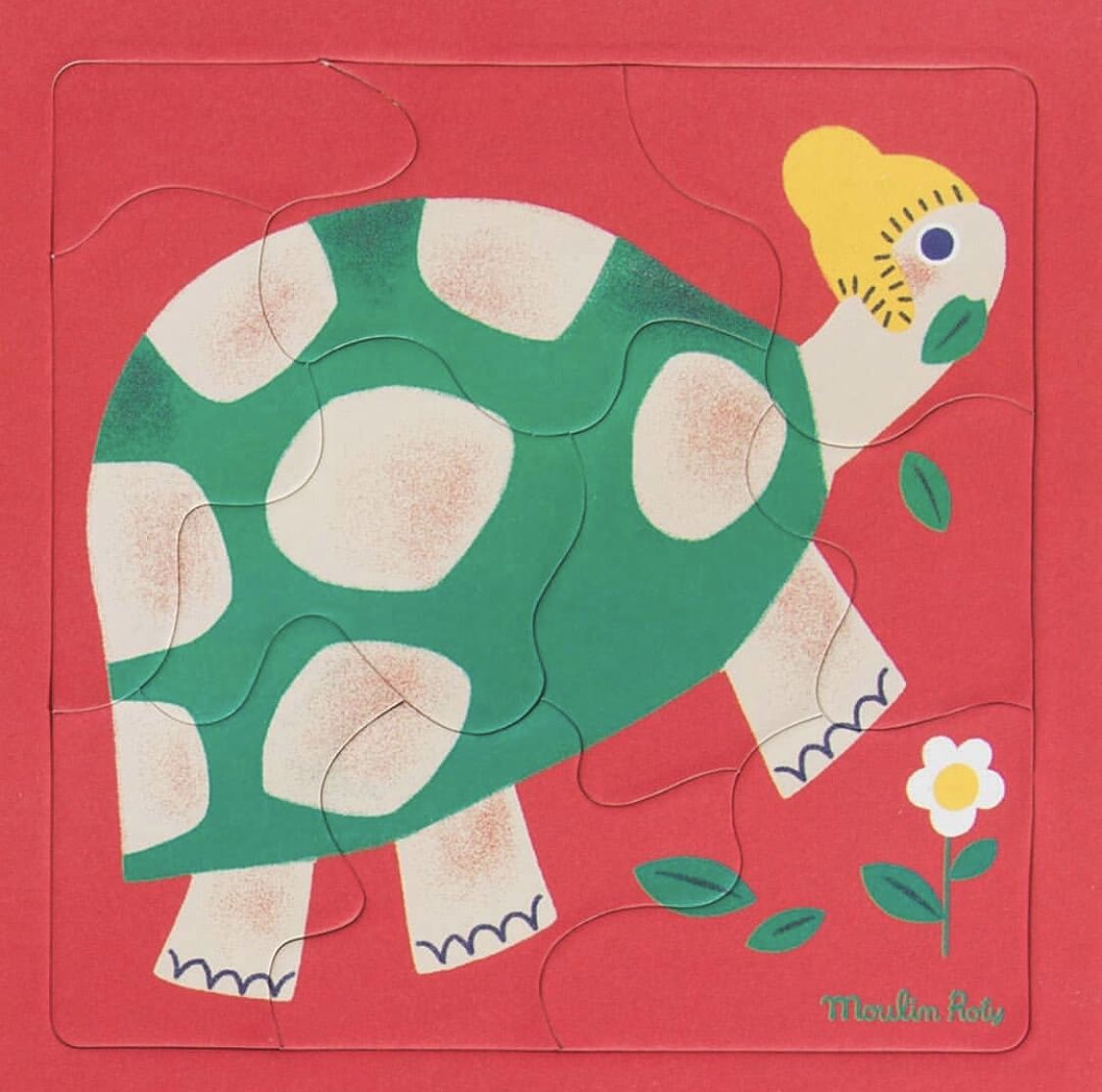 Moulin Roty - 四合一動物拼圖 (205*205*35(mm))