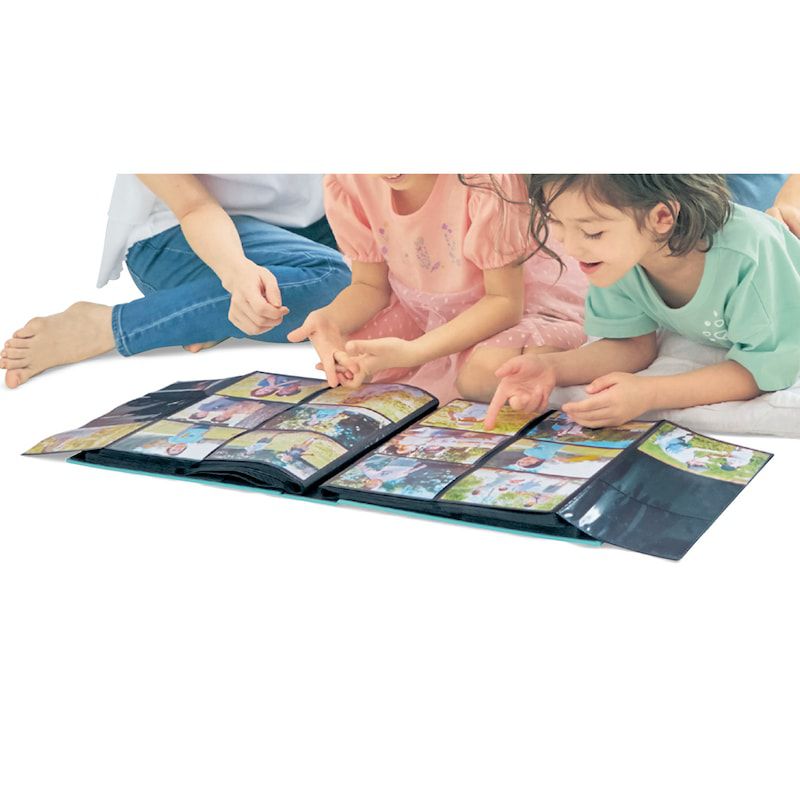 日本千趣會 - 聯名款 可收612枚大展開清新相簿-藍綠小鳥 (3x5相片)