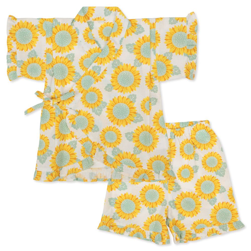 兩件式甚平-向日葵-黃色